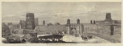Overgivelsen av Khiva (gravering) av English School
