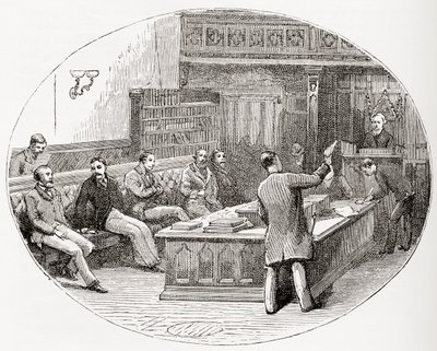 The Sydney House of Assembly, Australia, fra 'The World's Inhabitants' av GT Bettany, utgitt 1888 av English School
