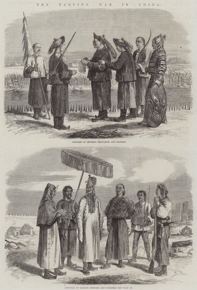Taeping-krigen i Kina (gravering) av English School