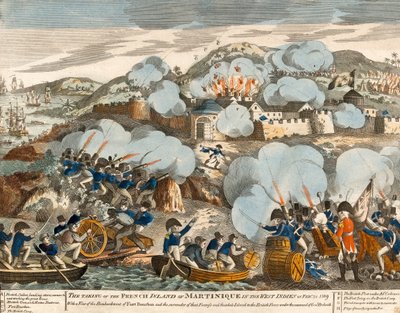 ?Inntakelsen av den franske øya Martinique i Fransk Vest-India den 24. februar 1809? av English School