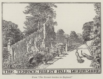 The Terrace, Risley Hall, Derbyshire (gravering) av English School