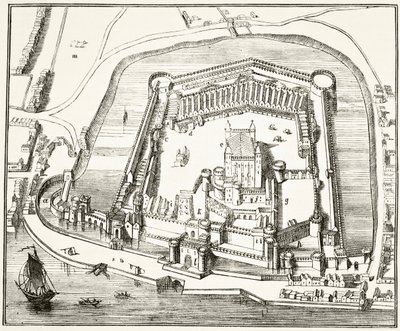 Tower of London på 1400-tallet, fra 
