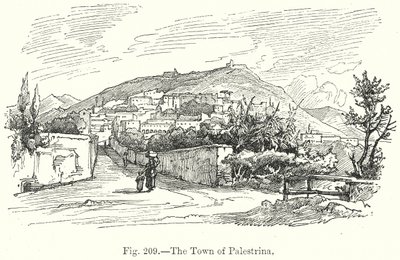 Byen Palestrina (gravering) av English School