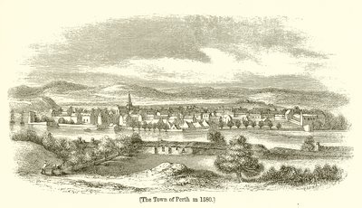 Byen Perth i 1580 av English School