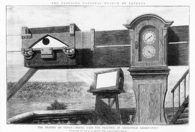 Transit of Venus, modellen som brukes til praksis ved Greenwich Observatory av English School