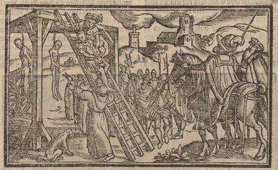 Trippeltreet ved Tyburn (gravering) av English School