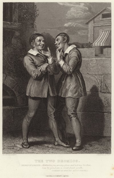 The Two Dromios, Comedy of Errors, Act V, Scene I av English School