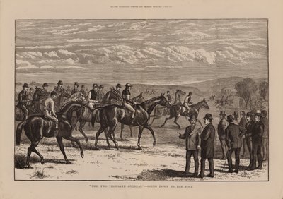 quot;De to tusen guineaenequot;, Går ned til posten (gravering) av English School