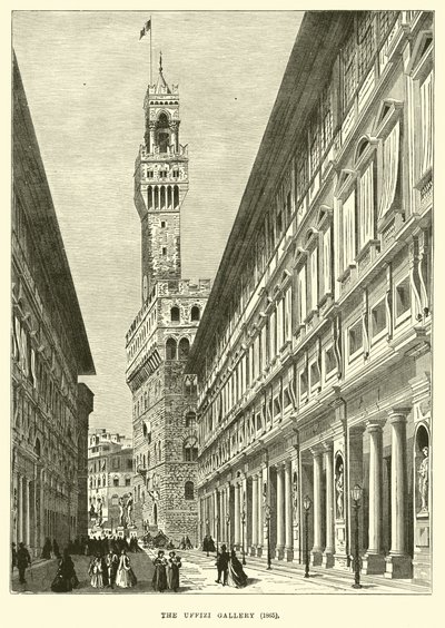 Uffizi-galleriet, 1865 av English School