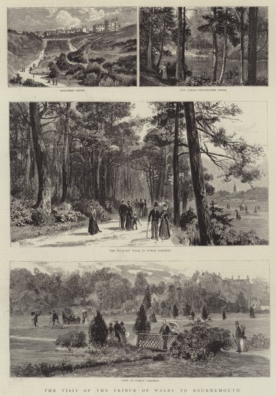 Prinsen av Wales besøk i Bournemouth (gravering) av English School