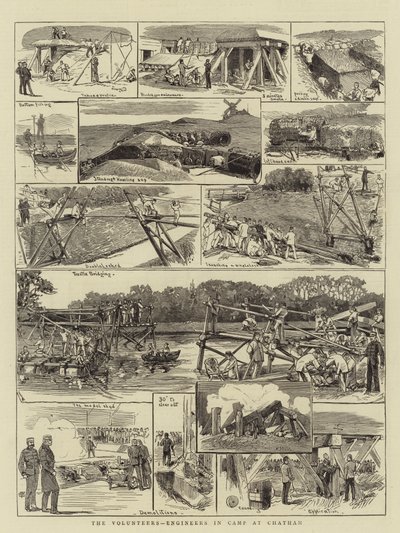 Die Freiwilligen, Ingenieure im Lager in Chatham von English School
