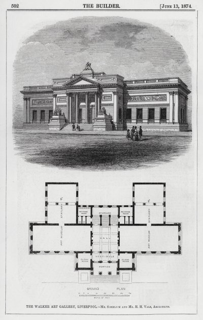 Walker Art Gallery, Liverpool (gravering) av English School