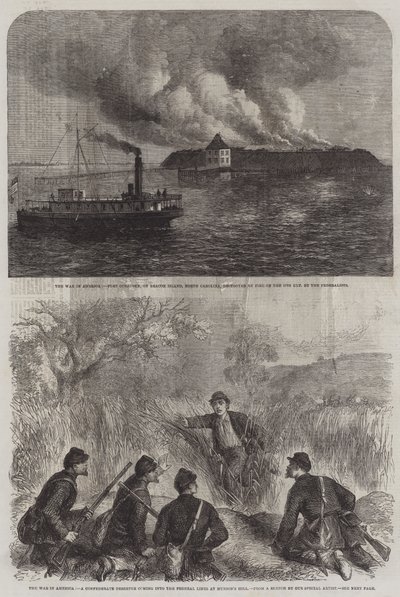 Krigen i Amerika (gravering) av English School