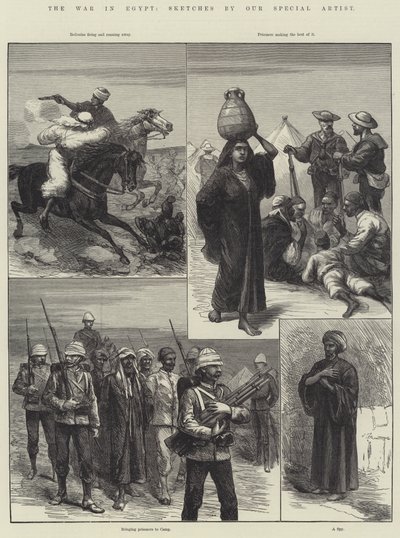 Krigen i Egypt (gravering) av English School