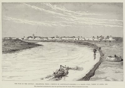 Krigen i Soudan, Khartoum (gravering) av English School