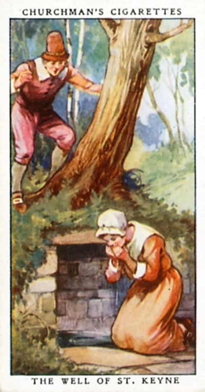 St. Keynes brønn (fargelitografi) av English School