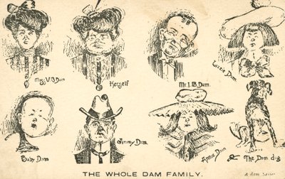 Hele Dam-familien (lito) av English School
