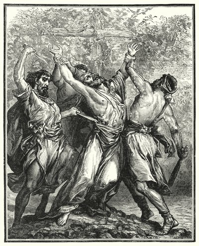 The Wicked Husbandmen (gravering) av English School