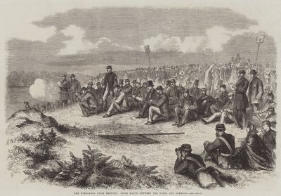 Wimbledon-prismøtet, Rifle Match between the Lords and Commons (gravering) av English School
