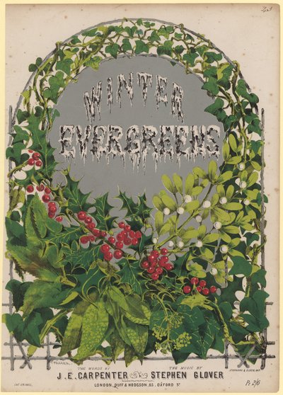 Winter Evergreens av English School