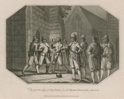Pågripelsen av Guy Fawkes av Sir Thomas Knevet og hans ledsagere av English School