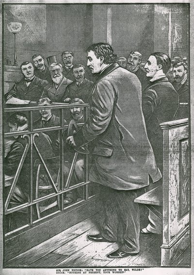 Arrestasjonen av Oscar Wilde: Wilde i kaien av English School