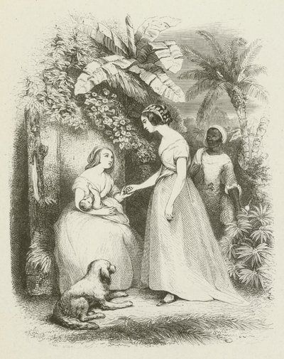 Ankomsten av Madame De La Tour (gravering) av English School