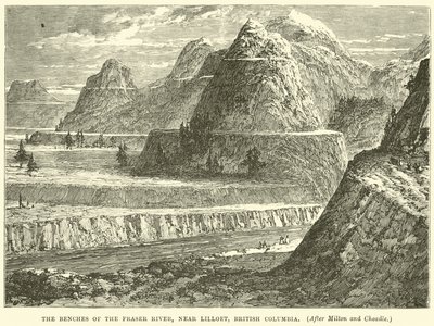 Benkene til Fraser River, nær Lillooet, Britisk Columbia av English School