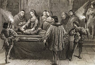 Begravelsen av Filip den kjekke (1478-1506) av English School
