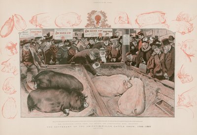 Hundreårsdagen for Smithfield Club Cattle Show av English School