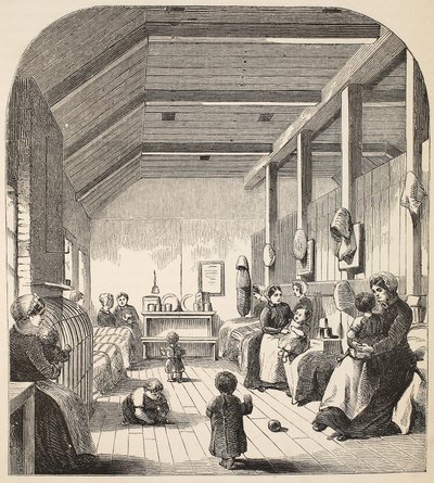 Den straffedømte barnehagen i Brixton, illustrasjon fra The Criminal Prisons of London og Scenes from Prison Life av Henry Mayhew og John Binny, pub. 1862 av English School