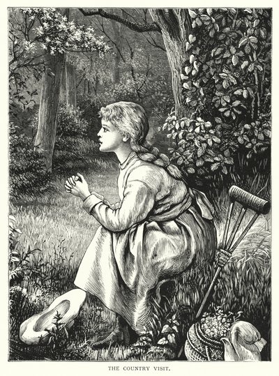 Landbesøket (gravering) av English School