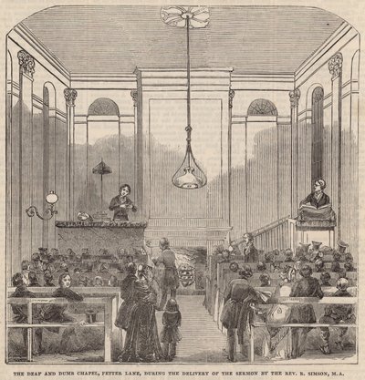 Døvstumme kapellet, Fetter Lane av English School