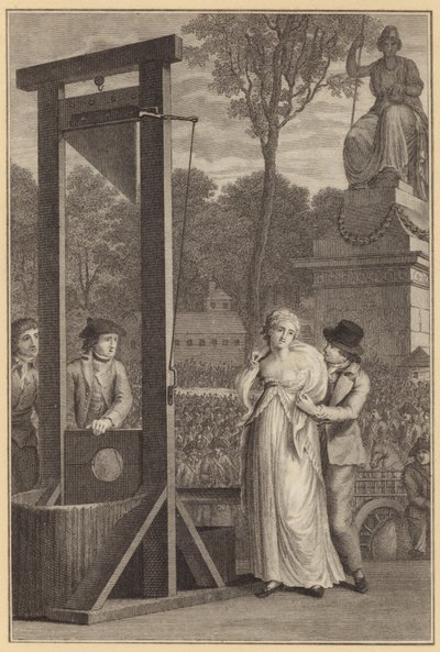 Charlotte Cordays død (gravering) av English School