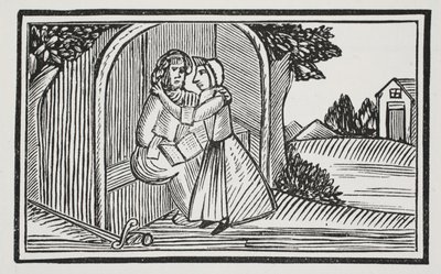 The death of Guy, illustrasjon fra Chap-books of the Eighteenth Century av John Ashton, pub. 1882 av English School