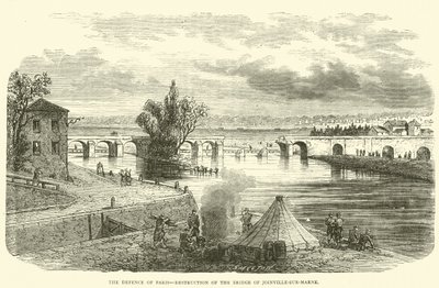Forsvaret av Paris, ødeleggelse av broen til Joinville-sur-Marne, november 1870 av English School