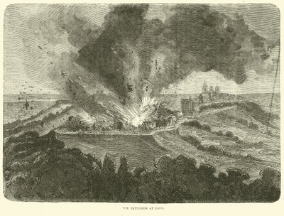 Eksplosjonen ved Laon, september 1870 av English School