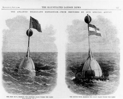 The first buoy, where the cable was supposed to be grappled and the second buoy where it was grappled av English School