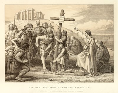 Den første forkynnelsen av kristendommen i Storbritannia av English School