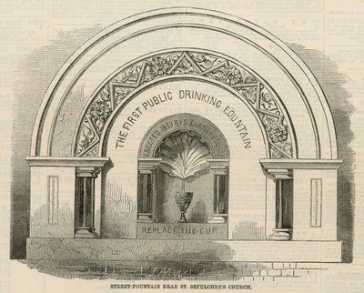 Der erste öffentliche Trinkbrunnen von English School