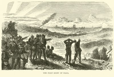 Det første synet av Paris, september 1870 av English School