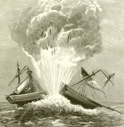 Den første torpedoen, 1805 av English School