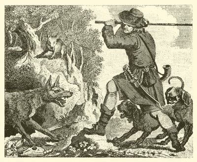 Reven og ulven (gravering) av English School