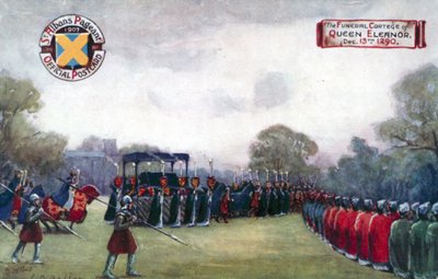 Dronning Eleanors begravelseskort, 13. desember 1290 av English School