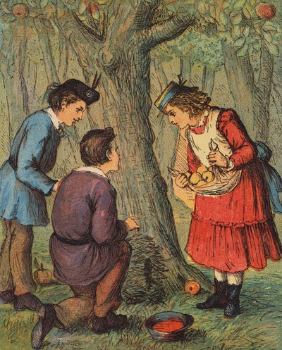 Pinnsvinets rede (fargelitografi) av English School