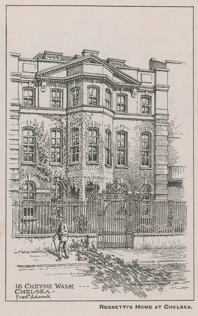 Hjemmet til Dante Gabriel Rossetti av English School