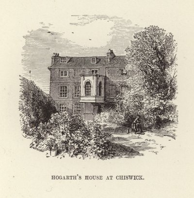 Hjemmet til William Hogarth i Chiswick av English School