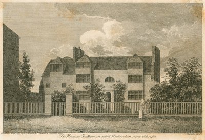Huset på Parsons Green, nær Fulham, London, da Samuel Richardson skrev Clarissa av English School