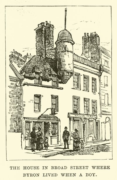 Huset i Broad Street der Byron bodde da han var gutt av English School