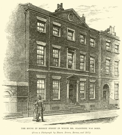 Huset i Rodney Street der Mr Gladstone ble født av English School